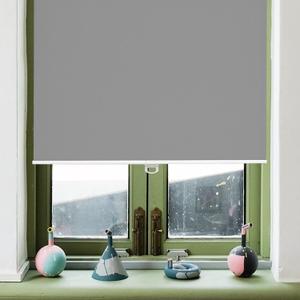 AOSKY Roller Window Shades Blackout Blinds for Windows Cordless Bedroom Shade Room Darkening Shades Door Blinds with Thermal Insulated Easy to Install for Home Office Bathroom W47xL72 Grey