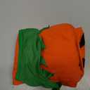 HEYFIZZ 3 PCS Pumpkin Costume for Women,Halloween Pumpkin Poncho for Adults,Halloween Costume for Women with Accessories