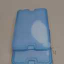 Cool Coolers by Fit + Fresh Slim Compact Reusable XL Ice Pack, Perfect for Lunch Boxes, Coolers, and Beach Bags (Clear Blue 4 PK)