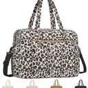 Vankor Travel Duffel Bags, Weekender Bags for Women Men Gym Duffel Bag Personal Item Travel Bag Foldable Tote Carry On Overnight Workout Bag, Leopard