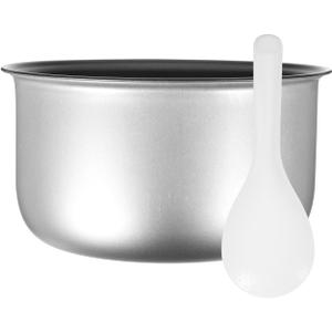 Housoutil Rice Cooker Liner Rice Cooker Replacements Cooker Cooking Pot Non-Stick Rice Cooker Pot Inner Cooking Pot Rice Cooker Replace Liner Rice Cooker Pot Replacement Alloy Cooking Pot (3.2 Quarts, Silver,Black)