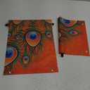Diwali Porch Banner Deepavali Festival of Lights Peacock Indian Holiday Party Front Door Wall Hanging Banner Decoration