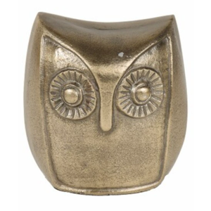 HD Designs Aluminum Owl Gold 3.6IN
