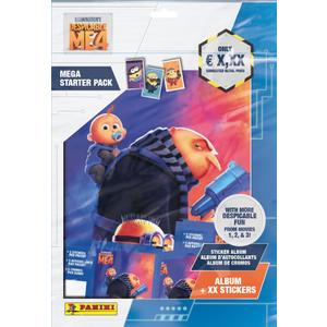 2 x Panini Despicable Me 4 Mega Starter Pack, 1 Sticker Album + 25 Stickers,