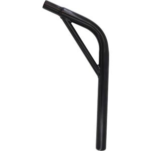 Bike Seat Post with Support, Steel Lay Back BMX Bicycle Seat Post w/ Support, Multiple Sizes (Black) (27.2 X 350mm)