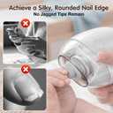 Electric Nail Clipper,Electric Nail Clippers for Seniors,Electric Automatic Nail Clipper & Trimmer,Universal Automatic Fingernail Grinder with LED Light and 3-Speeds Control (1PC)