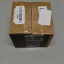 [Upgraded] Hon&Guan 6 Inch Backdraft Damper Draft Blocker, One-Way Airflow Duct Damper 6 Inch Ducting Insert Backflow Preventer Inline Fan Vent Deflector-Black