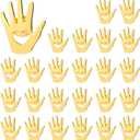 Foilswirl 25 Pcs Employee Appreciation Gifts Bulk Gold Hand Lapel Pin Volunteer Appreciation Gift Recognition Gifts for Social Worker Nurse Coworkers (Hollow Style)