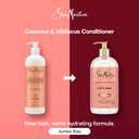 Shea Moisture Curl & Shine Conditioner Coconut & Hibiscus, for Thick, Curly Hair, to Moisturize & Soften, 24 Fl oz