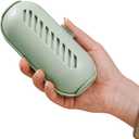 Reusable Lint Roller for Pet Hair, Washable Sticky Hair Remover with Strong Adhesion, Compact Travel Size Roller for Clothes, Sofa, Car, Carpet, Reusable & Eco-Friendly (Green)