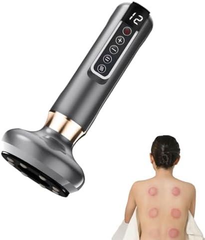 Floverkity Electric Cupping Device 12 Level Rechargeable Vacuum Massage Cupping for Cellulite Remover for Legs, Body Scraping, Suction Massage Cellulite Massage Tool