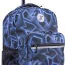 J World Sunrise Kids Rolling Backpack for Girls Boys. Roller Bookbag With Wheels For School, Disco