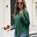 Susclude Button Down Shirts for Women Long Sleeve Womens Dress Shirts Wrinkle-Free Collared Fall Work Business Casual Tops (S)