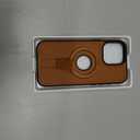 Butaiga for iPhone 16 Pro Max Leather Case with Stand, Anti-Slip Grip Ring, Fits for MagSafe (Brown, iPhone 16 Pro Max)