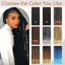 Ombre Gery Boho Box Braids With Curly Ends 18 Inch Goddess Crochet Braids Pre looped Boho Braids Crochet Hair Crochet Braids Extension for Girls