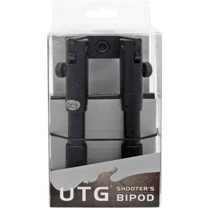 UTG Shooter's SWAT Bipod, Rubber Feet, Height 6.2"-6.7" , Black
