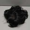 Mens Black Wig Short Layered Curly Wavy Male Wig Synthetic Hair Wigs Heat Resistant Cosplay Halloween Party with Wig Cap