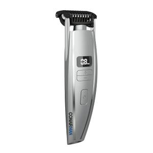 ConairMAN Beard Trimmer for Men, for Face and Mustache, Wet/Dry Beard and Stubble Trimmer, Flex Contouring Head with 15 Precise Settings and Premium (Grey)