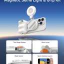 TELESIN Fun Shot Magnetic Phone Camera Grip + C03 Magnetic Selfie Light + Metal Tripod 3 IN1 Creator Bundle Kit for Compatible with iPhone Magsafe & Android Selfies/Photography/TikTok/Zoom Calls/Video
