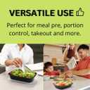 G-BOX Meal Prep Containers with Lids - 28 OZ | 50 Pack | 1 Compartment Food Containers with Lids [Meal Prep, Bento Box, Stackable, Reusable, Dishwasher Safe, Microwave Safe, Freezer Safe]