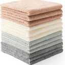 12 Pack Cleaning Cloth,Ultra Soft Absorbent Quick Drying Microfiber Cleaning rags,No scratches,Reusable,Washable,Lint Free Cleaning Towels for Kitchen,Window,Glass,car,11.8"11.8",, Multicolor 
