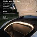 TPARTS Frunk LED Strip for Tesla Model 3 Highland 2024-2026(Premium/Performance) Flexible Silicone Waterproof Interior Lighting Bar, Easy Installation Tesla Front Trunk Accessories Ambient Lights
