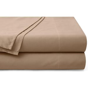 Horbaunal 2 Pack King Flat Bed Sheets Only - 1800 Thread Count Microfiber Taupe Flat Sheet Only - Wrinkle Free & Ultra Soft Bed Top Sheets King Size
