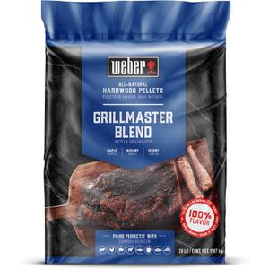 Weber Grillmaster Blend All-Natural Hardwood Pellets for Wood Pellet Grills, 20 lb Bag