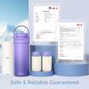 Momcozy 22oz Portable Breast Milk Cooler for Outdoor, Life Saver with 360 Total Cooling for 24 Hours, Larger Capacity Travel Breastmilk Chiller with 2pcs Baby Bottles for Breastmilk Storage