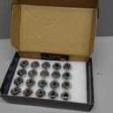 20 Pcs 14x1.5 One-Piece Chrome OEM Factory Style Lug Nuts for Stock Wheels, Replacement for 2015/2016/2017/2018/2019/2020 Mustang Edge MKX MKZ Aviator