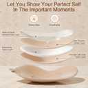 2 Pairs Strapless Sticky Bra with 1Silicone Nipple Covers and 5 Pairs Non-Woven Nipple Covers, Adhesive Bra Push up, Adhesive Strapless Bras, for Backless Dresses Black, Nude