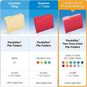 Pendaflex Two-Tone Color File Folders, Legal Size, Blue, 1/3 Cut, 100/BX (153 1/3 BLU)
