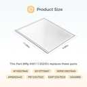 W11130203 Freezer Glass Shelf Compatible with Whirlpool Refrigerator, W10527849 W10773887 WPW10527849 Fridge Tempered Glass Shelf, Shelf Size 11.69" X 9.88"