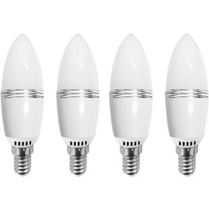 12W LED Candelabra Light Bulbs 12W LED Candle Bulbs E14 Non-Dimmable LED Chandelier Bulbs,100W Incandescent Bulbs Equivalent,Daylight White 6000K,E14 Small Base,Non-Dimmable,Pack of 4