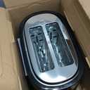 Hamilton Beach 2 Slice Extra Wide Slot Toaster with Bagel & Defrost Settings, Shade Selector with 7 Browning Levels, Toast Boost, Auto Shutoff, Black & Stainless Steel (22633)