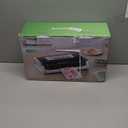 Bonsenkitchen Vacuum Sealer Machine, Globefish Technology for Perfect Vacuum Sealing, Powerful Low-Noise Food Vacuum Sealer with Easy Handle Design, Built-in Cutter & Bag Storage, 1 Bag Roll & 10 Bags (Silver Black)