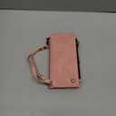 Defencase for Galaxy S26 Case Wallet with RFID Blocking Card Holder for Women Men, Elegant PU Leather Magnetic Snap Flip Wristlet Strap Zipper Wallet Phone Cases for Samsung Galaxy S26 5G 6.3", Pink
