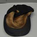 iLUU 24" Synthetic Hair Extension Attached Baseball Cap Long Straight Wig Hat with HairHair Extensions Black Hat with Light Brown Hairpiece Cap Wig for Women - Light Brown