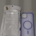 SUPFINE Magnetic for iPhone 15 Plus Case & iPhone 14 Plus Case(Compatible with MagSafe)(Military Grade Drop Protection) Slim Translucent Shockproof Phone Case, Blue Purple