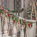 12 Pcs Christmas Satin Bows 24''x12'', Large Ribbon Bow Christmas Tree Bow Wreath Bows for Xmas Home Wedding Decorations Indoor Outdoor (Champagne)