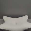 Cervical Neck Pillow for Pain Relief, Ergonomic Side Sleeper Pillow for Sleeping, Orthopedic Contour Memory Foam Bed Rest Pillows for Sleeping, Cooling Cervical Pillow for Back Stomach Sleepers (White & Grey)