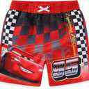 Disney Mickey Mouse Toy Story Cars Boys UPF 50+ Swim Trunks Shorts Bathing Suit for Toddler and Big Kids (6)