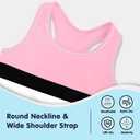 Nokecina Girls Bathing Suit Size 7-8 Years Old Dark Pink Vest Tankini Kids Swimwear with Breathable Shorts