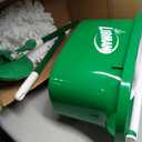Libman Tornado Spin Mop System and 1 Refill, Mop and Bucket with Wringer Set for Hardwood Floor Cleaning, 2 Total Heads Included