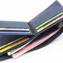 Mens Wallet Bifold Leather Matte Wallet for Men, Thin & Stylish Card Holder with ID Window