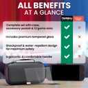 Neroku Durable Travel Case for Nintendo Switch 2 [Model 2025] I Hard Shell Carrying Switch 2 Case with 12 Game Card Slots, Screen Protector I Black EVA Protective Cover