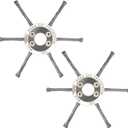 GreenYellow 8" Steel Wire Brush Cutter Head  Universal 6-Blade Weed Trimmer Blade for String Trimmers & Lawn Mowers  Replacement Blade Attachment Rust, Grass & Moss Removal (1inch-General)