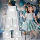 Marquee Letters 3 Feet Tall, Cool White Light Up Letters A, Large Marquee Letter for Birthday Anniversary Graduation Party Decoration, Marry Me Light Up Letters for WeddingDIY Kits