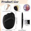 6 Pairs Forefoot Cushion Inserts for Women Shoes, Metatarsal Pads, High Heels Non-Slip Comfort Pads Anti Sliding Foot Pad for Open Toe Shoe Forefoot Pad, Women Shoes Too Big