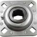 FD209RM 1-1/8" Square Bore Disc Harrow Flange Bearing Unit Compatible with FlexKing Kewanee Sunflower Unverferth Discs Replaces FD209R DHU1-1/8S-209 B2725 DHU118S209 B238799B 900918 FD209-1.1/8SQ